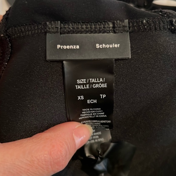 PROENZA SCHOULER black molded-cup bikini top ONLY in XS with removable straps - Picture 4 of 5